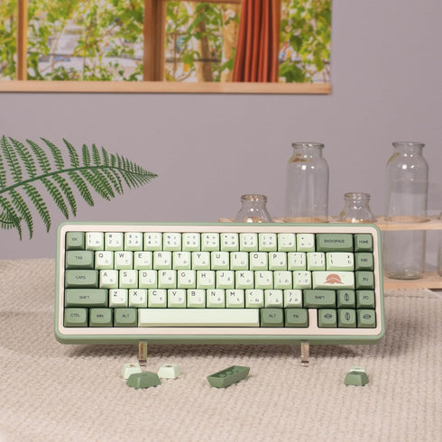 Sumgsn PBT DYE-SUB Matcha Keycaps XDA Profile 124 Keys Fit for 60% 65% 95% Cherry Mx Switches Mechanical Keyboard...