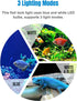 iKefe 7.5" White & Blue Submersible LED Aquarium Fish Tank Light with Timer/Dimmable Underwater Fish Tank Aquarium LED Lights Fixture for Saltwate...