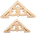 MUXSAM 4Pcs Wood Carved Appliques Onlays, Unpainted Wooden Corner Carvings Decals Frame Molding Set for Wall Door Mirror Cabinet Dresser Cupboard ...