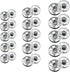 120 Sets 3 Sizes Sew On Snap Buttons Metal Fastener Press for Sewing Clothing Silvery (8mm 10mm 13mm)...