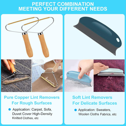 Pet Hair Remover,Reusable Lint Cleaner,Fabric Edge Carpet Scraper for Clothes,Couch,Blanket,Towers Rugs,Dog Hair Remover,Cat Hair Remover,Portable...