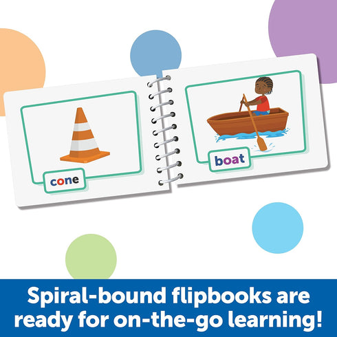 Learning Resources Skill Builders! First Grade Flipbook Library - 3 Pieces, Ages 6+, First Grade Learning Activities, Math and Spelling Activities...