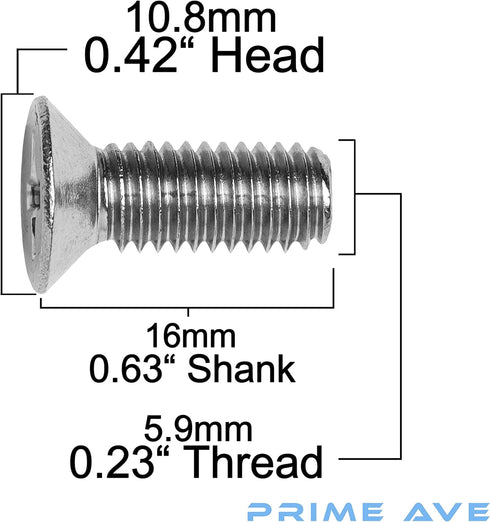 Stainless Steel Brake Disc Rotor Screws Compatible/Replacement For Audi & VW (Pack of 8)...