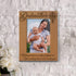 KATE POSH - Godmother Engraved Natural Wood Picture Frame, Cross Decor, Gift from Godchild, Baptism, Religious Catholic Thank You (5" x 7" Vertica...