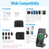 Criacr 3 in 1 Charging Station for Apple Samsung Multiple Devices,Wireless Chager for iPhone 15/14/13/12 & Samsung Galaxy, Magsafe Charging Stand ...