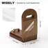 Wood Headphone Stand Wall Mount Holder, Sticky Headset Hook, Under Desk Headphone Hanger,Foldable Desk Headphone Hanger Earphone Clamp for Audio,S...