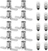 10PCS E10 2.5V/0.3A Miniature Screw Base Light Bulbs and 10PCS E10 Light Socket Bulbs Lamps Base Holders for Home Experiment Circuit Electrical Te...