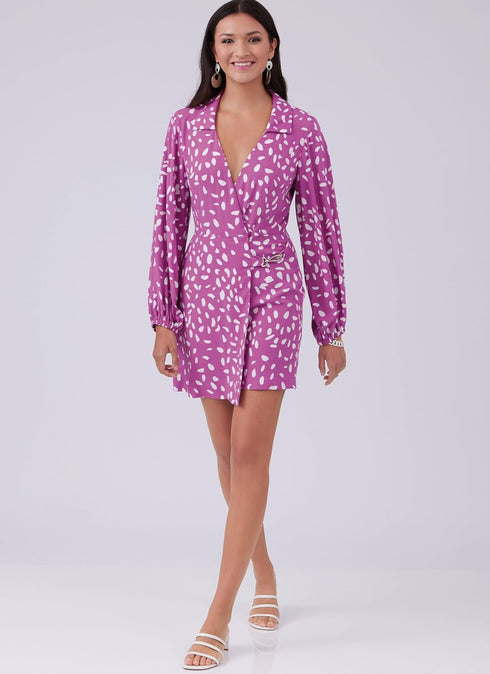McCall's Misses' Wrap Front Romper Sewing Pattern Packet, Design Code M8454, Sizes 14-16-18-20-22, Multicolor...
