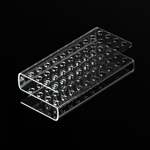 44 Holes Carts Display Stand Acrylic Pen Desk Organizer Stand Transparent Pen holder Pencils Markers Desk Stand Organizer Box Bins Pens Storage Ra...