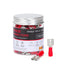 HKS 150PCS Female Vinyl Insulated Spade Connector Red 22-16 AWG - 6.3mm 1/4" Electrical Quick Disconnect Wire Connectors Kit - Tinned Copper PVC T...