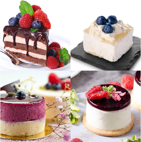 uxcell 1 Set Round Cake Ring, Stainless Steel Dessert Mousse Rings with Pusher for Biscuit, Mousse Cake, Dessert, Silver...