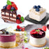 uxcell 1 Set Round Cake Ring, Stainless Steel Dessert Mousse Rings with Pusher for Biscuit, Mousse Cake, Dessert, Silver...