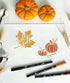 24Pcs Fall Stencils 3x3 in Reusable,Small Fall Stencil for Painting on Wood- Autumn Templates for Thanksgiving DIY Crafts Ornaments Wood Slice...