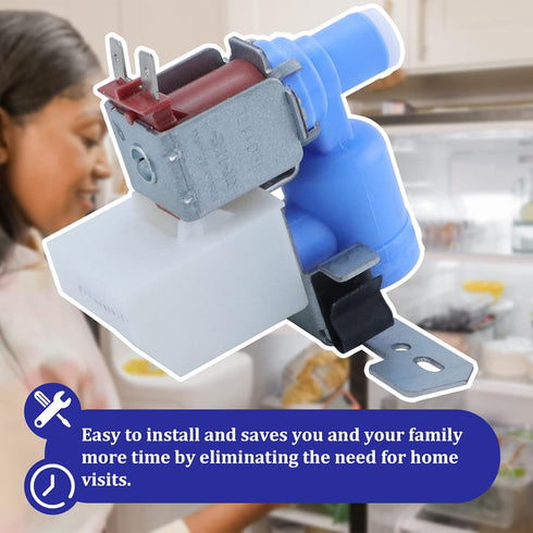 WR57X10033 Refrigerator Water Valve by Romalon Fit for G-uard Ken-more Replaces AP3189335 914151