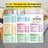 Air Fryer Magnetic Cheat Sheet Cookbook Cooker Accessories Big Magnet 11''x8'' Cooking Times Chart Kitchen Hot Air Frying Useful Guide Cookbook Re...