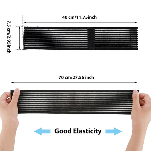 2 PCS Elastic Wrist Support Band Wrap Breathable Wrist Brace Adjustable Wrist Straps Support Relieves Wrist Pain Arthritis Tendonitis Sports Use f...