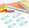 Jeanoko 100pcs Shaped Paper Clips Fish Shape Metal Paper Clips Portable Office Clips for File Classification Document Organizing...
