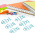 Jeanoko 100pcs Shaped Paper Clips Fish Shape Metal Paper Clips Portable Office Clips for File Classification Document Organizing...