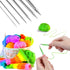 6 Pieces Stainless Steel Circular Knitting Needles Set 80 CM Double Pointed Metal Knitting Needles Set for Making Sweater Shawl Scarf (Diameter 3m...