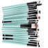 KOLIGHT® 20 Pcs Pro Makeup Set Powder Foundation Eyeshadow Eyeliner Lip Cosmetic Brushes (Black+Green)...