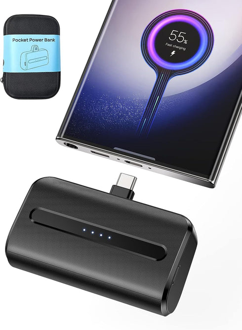 LVFAN USB C Portable Charger, 6600mAh Mini Power Bank Fast Charging, Portable Phone Charger Backup Battery for iPhone 15/15 Plus/15 Pro/15 Pro Max...