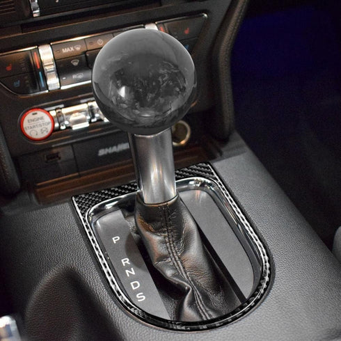 Forged Carbon Fiber Shift Knob Real Carbon Fiber Gear Shifter Spherical Type Unique Designed for Most Manual Car Universal Gear Shift Knob with 3 ...