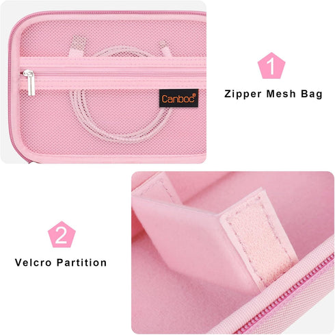 Canboc Carrying Camera Case for Sony ZV-1/ ZV-1 II/ZV-1F Vlog Digital & Vlogger Accessory Kit Tripod, Travel Storage Bag with Strap, Mesh Pocket f...