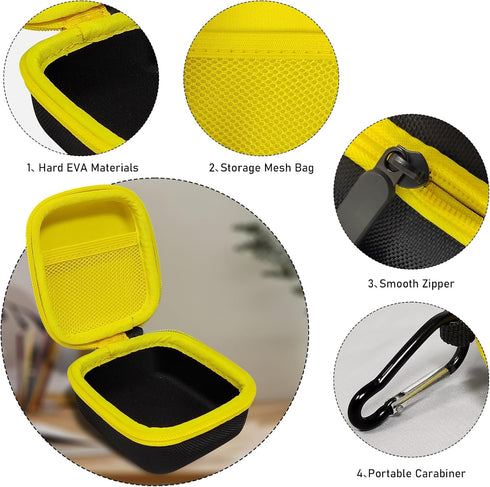 Hard Case Compatible with DEWALT Wearable Bluetooth Speaker, Magnetic Clip-On Wireless Portable Mini Speaker Protective Storage Holder Bag with Me...