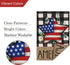 Louise Maelys 4th of July Garden Flag 12x18 Double Sided, Small Burlap Welcome Patriotic Strip Stars Garden Yard House Flags Buffalo Check Plaid f...