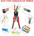 WGGE WG-014 Self-Adjusting Insulation Wire Stripper. For stripping wire from AWG 10-24, 3 in 1 Automatic Wire Stripping Tool/Cutting Pliers Tool, ...