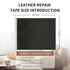 Leather Repair Patch Tape, Gloss Black 17 x 61 Inches Self Adhesive Leather Repair Kit for Furniture, Car Seat,Vinyl Leather Repair Kit for Office...