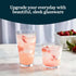 Libbey Flare Tumbler and Rocks Glasses Set, Stylish Lead-Free Drinking Glasses Set of 16, Versatile Dishwasher Safe Kitchen Glassware Set for Part...