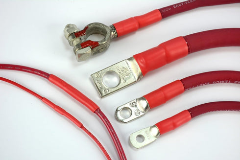 TEMCo 1/2" Marine Heat Shrink Tube 3:1 Adhesive Glue Lined 4 ft RED...