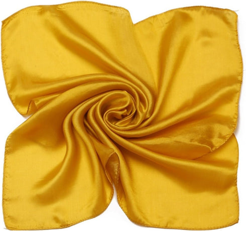 52 x 52cm 100% Silk Women’s Neck Square Scarf Pure Color Neckerchief Headwrap...