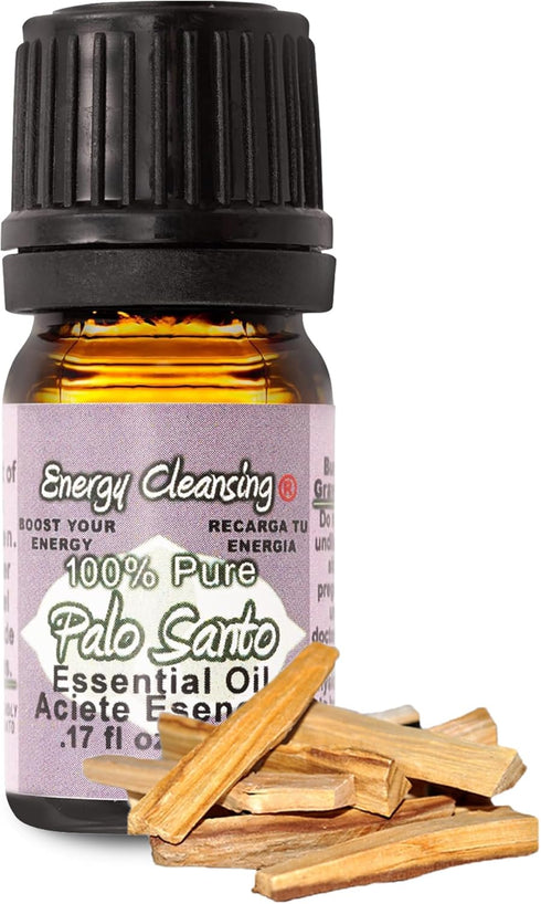 Palo Santo Essential Oil - 100% Pure - Sustainably Sourced - Highest Grade Aromatherapy Oil - 5ml (1/6oz)...