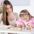 ONEST 5 Packs Wooden Peg Board Game Wooden Board Game Family Board Game Toy Birthday Party Favors Classic Educational Toy for Teens and Adults...