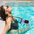 Floating Waterproof Phone Pouch, Float Water Proof Cell Phone Dry Bag Adjustable Lanyard, IP68 Waterproof Phone Case for iPhone 15 14 13 Pro Max S...