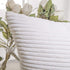 Home Brilliant Striped Corduroy Pillow Cover 24x24 Euro Throw Pillow Sham Accent Couch Cushion Cover for Spring Decor, 24 x 24 inch (60cm), Creamy...