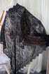 Black Lace Fabric Embroidery by The Yard Black Dress Ribbon Trim Fabric Ribbon Curtain Accessory Sewing Craft 150 X 150 cm...