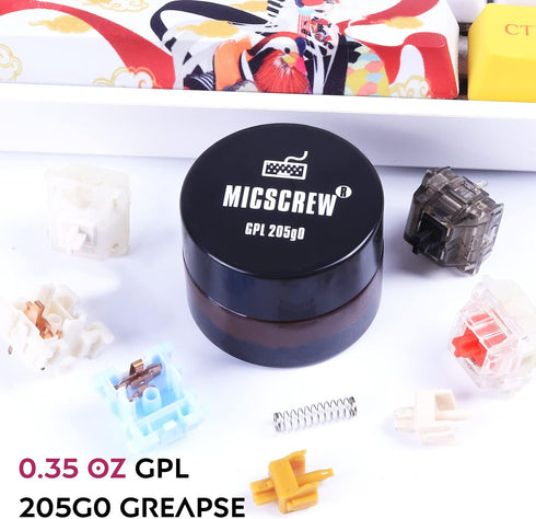 0.35OZ GPL 205G0 Keyboard Lube, Keyboard Lube for Keyboard Switches and Stabilizers, Universal Keyboard Grease fits Mechanical Keyboard, Switch lu...