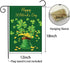 Happy St Patrick's Day Garden Flag 12 x 18 Inch Burlap Spring Flag Double Sided Printed Shamrocks Holiday Flags Happy St. Patrick's Sign for Home ...