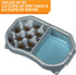 Neater Pet Brands - Neater Slow Feeder - Fun, Healthy, Stress Free Dog Bowl Helps Stop Bloat Prevents Obesity Improves Digestion (Double Diner, Si...