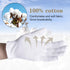 100% Cotton Gloves, White Cotton Gloves for Women Dry Hands Eczema Serving - Archival Coin Jewelry Inspection Gloves(1 Pairs)...