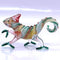 Chameleon Miniature Hand Blown Glass Art Figurines Animals Collectible Gift Home Decorate (3" Red Green)...