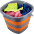 Collapsible Bucket with 1.32 Gallon (5L), Small Plastic Bucket for Sand or Beach, Portable Water Bucket for Cleaning, Fishing Water Pail...