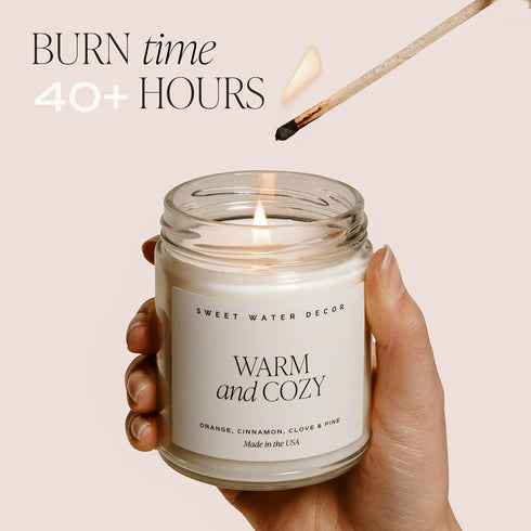 Sweet Water Decor Cinnamon Roll Candle - Fall Scented with Cinnamon, Icing and Buttery Pastry for Home - Soy Candle with 40 Hours Burn Time - 9Oz ...