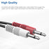 3.5mm Stereo Male to Dual 3.5mm Mono Male Audio Cable, 3ft 3.5mm 1/8" TRS Male to 2 x 3.5mm 1/8" TS Male Y Breakout Cable Splitter Adapter Connect...