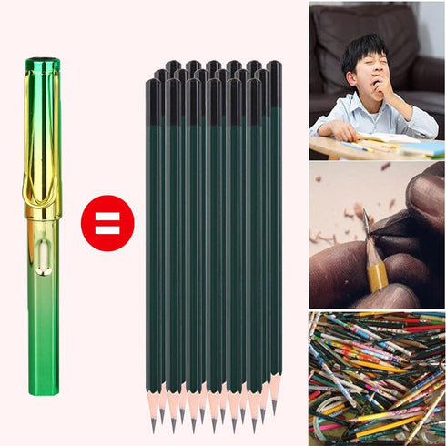 6 Sets Everlasting Pencil with BONUS 6pcs Replacement Nibs, Infinity Inkless Pencil with Erasers, Magic Cute Forever Pencil for Kids Writing, Sket...