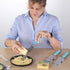 Cambom Lemon Zester Grater Three-piece Suit - Heavy Duty Kitchen Tool for Parmesan Cheese, Ginger, Garlic, Nutmeg, Chocolate, Vegetables?Fruits?St...