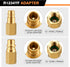 6 Pcs R1234yf to R12 Retrofit Conversion Adapter Fitting Kit Compatible with 1/4 Sae Thread Low High Side Retrofit Conversion Ac Charging Port Ada...